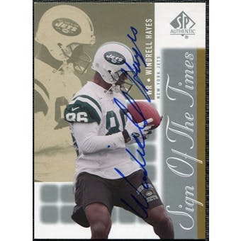 2000 Upper Deck SP Authentic Sign of the Times #WH Windrell Hayes Autograph
