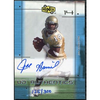 2000 Upper Deck UD Ionix UD Authentics #JH Joe Hamilton B Autograph /300