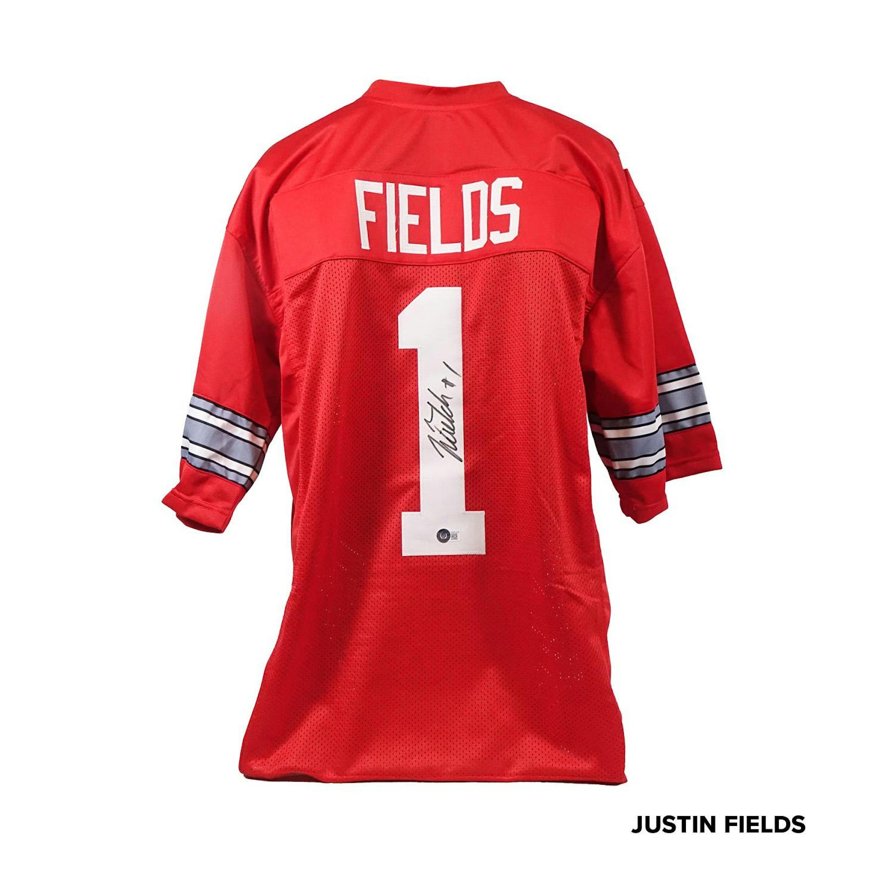 signed justin fields jersey