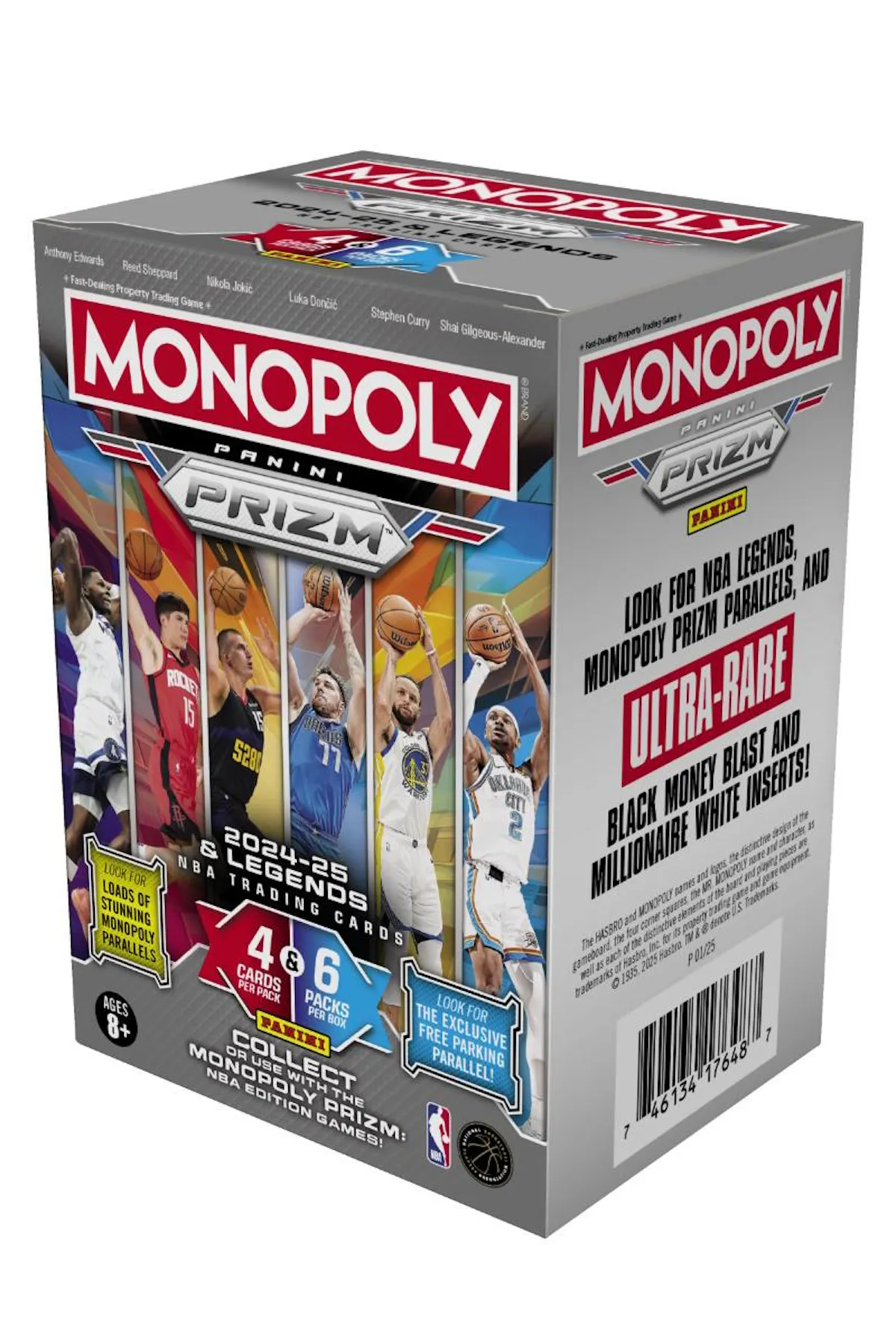 2024-25 Panini Prizm Monopoly Basketball Blaster Box (Grey) 2024-25 Panini Prizm Monopoly Basketball Blaster Box (Grey)