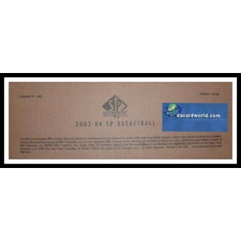 2003/04 Upper Deck SP Authentic Basketball 12 Box Hobby Case