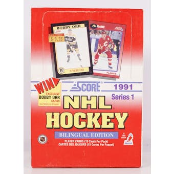 1991/92 Score Canadian Bilingual Series 1 Hockey Hobby Box