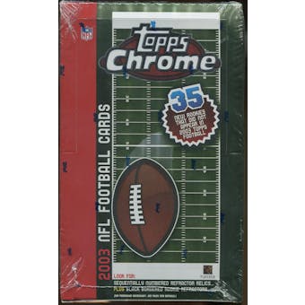 2003 Topps Chrome Football 24 Pack Box