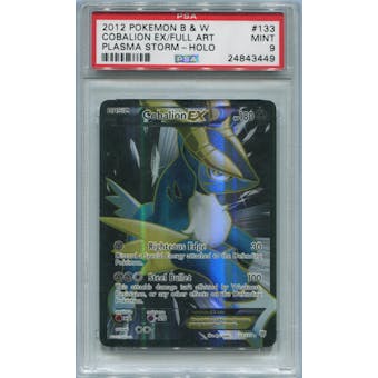 Pokemon Plasma Storm Single Cobalion EX 133/135 FULL ART - PSA 9 *24843449*