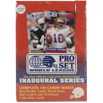 1991 Pro Set World League Football Wax Box