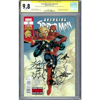 Avenging Spider-Man #9 CGC 9.8 (W) Signed By Rachel Dodson & Sketch By Terry Dodson *2489772002*