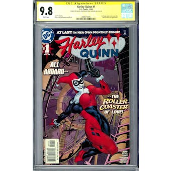 Harley Quinn #1 CGC 9.8 (W) Signed By Rachel & Terry Dodson *2489772005*