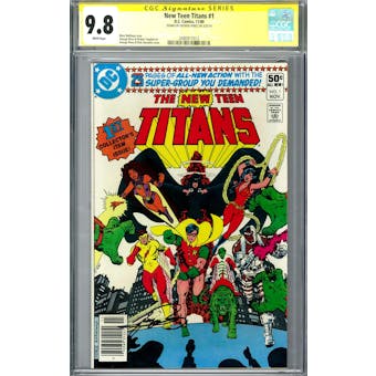 New Teen Titans #1 CGC 9.8 (W) Signed by George Perez *2490917012*
