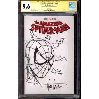 Amazing Spider-Man #800 CGC 9.6 (W) Sketch: Kirkham (Spider-Man) *2491422013*