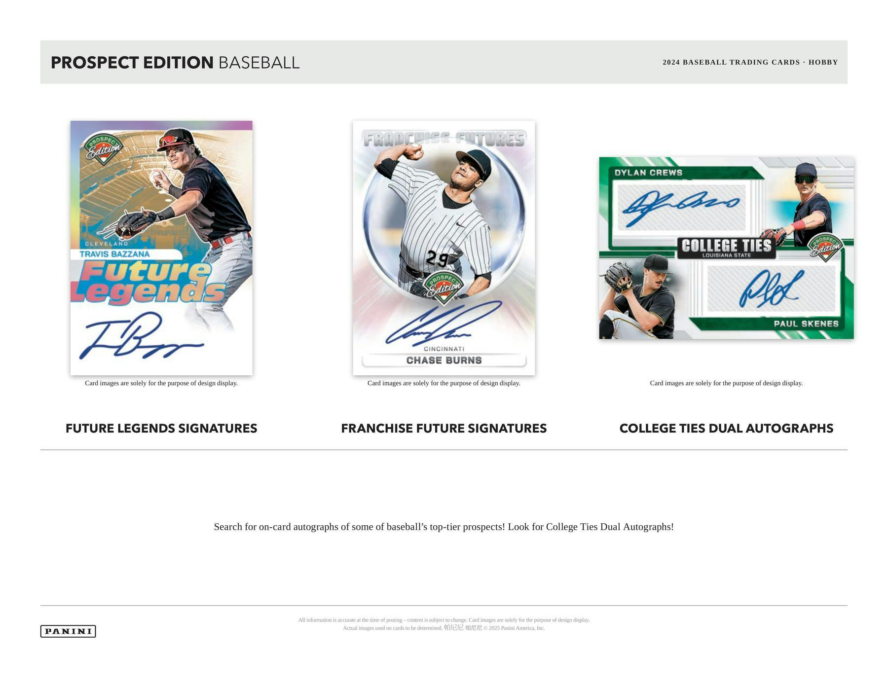 2024 Panini Prospect Edition Baseball Hobby Box | DA Card World