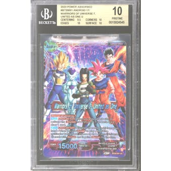 Dragon Ball Super Power Absorbed Android 17 Warriors Universe 7 United as One BT20-001 UC BGS 10 PRISTINE *545
