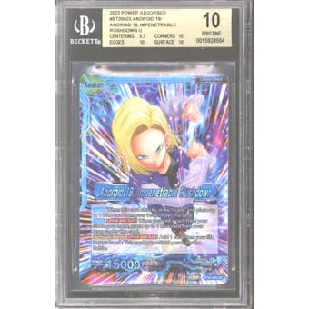 Dragon Ball Super Power Absorbed Android 18 Impenetrable Rushdown BT20-023 UC BGS 10 PRISTINE *554