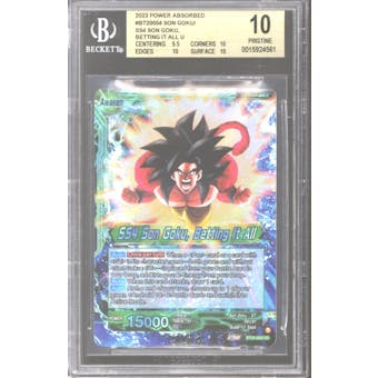 Dragon Ball Super Power Absorbed Son Goku SS4 Betting It All BT20-054 UC BGS 10 (9.5 10 10 10) PRISTINE