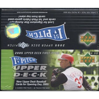 2005 Upper Deck First Pitch Baseball 36 Pack Box