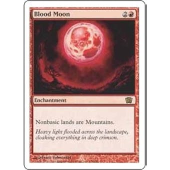 Magic the Gathering 8th Edition 4x PLAYSET Blood Moon - NEAR MINT (NM)