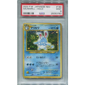 Pokemon Japanese Neo Genesis Single Azumarill - PSA 9  *25053783*