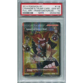Pokemon Phantom Forces Single Lysandre's Trump Card 118/119 FULL ART - PSA 10  *25054765*