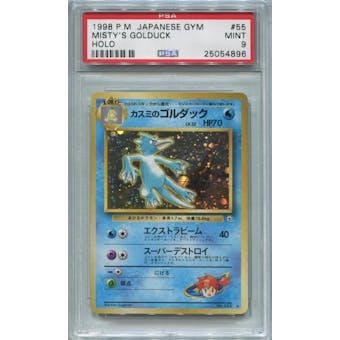 Pokemon Japanese Gym Single Misty's Golduck - PSA 9  *25054896*
