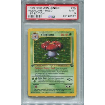 Pokemon Jungle 1st Edition Single Vileplume 15/64  -  PSA 9  *25140372*