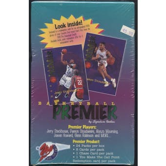 1995/96 Signature Rookies Premier Basketball Hobby Box