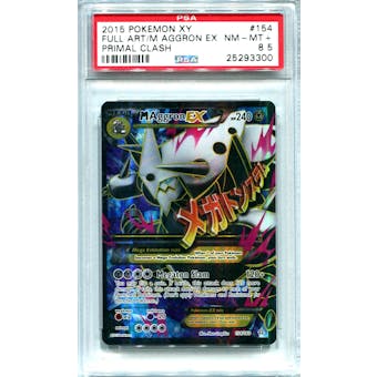 Pokemon Primal Clash Single M Aggron EX 154/160 FULL ART  -  PSA 8.5  *25293300*
