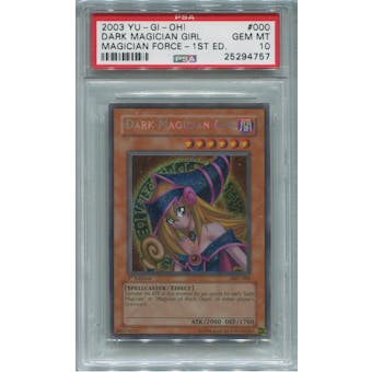 Yu-Gi-Oh Magician's Force 1st Edition Single Dark Magician Girl Secret Rare  -  PSA 10 *25294757*
