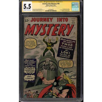 Journey into Mystery #85 CGC 5.5 Larry Lieber Signature Series (OW-W) *2545006002*