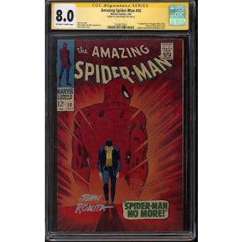 Amazing Spider-Man #50 CGC 8.0 Signed By John Romita *2548072001* SIG - (Hit Parade Inventory)