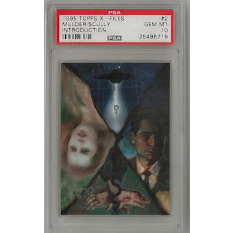1995 Topps X-Files Mulder/Scully Promo #2 PSA 10 *25496719*