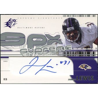 2002 Upper Deck SPx Supreme Signatures #SSJL Jamal Lewis