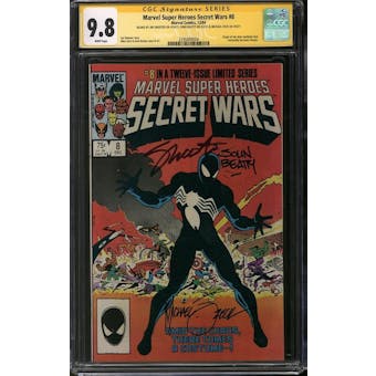 Marvel Super Heroes Secret Wars #8 CGC 9.8 (W) Signed By Mike Zeck John Beatty Jim Shooter *2595849004*