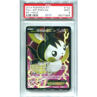 Pokemon XY Single Emolga EX 143/146 FULL ART - PSA 9