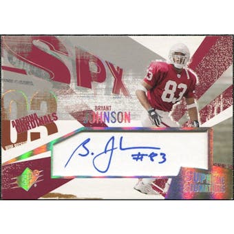 2003 Upper Deck SPx Supreme Signatures #SSBJ Bryant Johnson Autograph