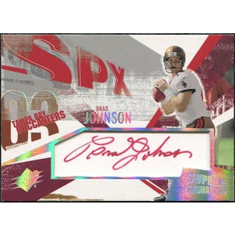 2003 Upper Deck SPx Supreme Signatures #SSBR Brad Johnson Autograph