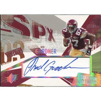 2003 Upper Deck SPx Supreme Signatures #SSRG Rod Gardner Autograph