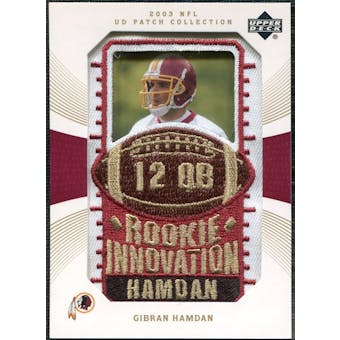 2003 Upper Deck UD Patch Collection Gold Patches #126 Gibran Hamdan RC /25