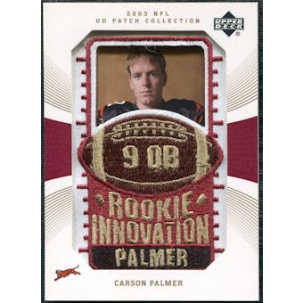 2003 Upper Deck UD Patch Collection Gold Patches #133 Carson Palmer RC /25