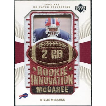 2003 Upper Deck UD Patch Collection Gold Patches #137 Willis McGahee RC /25