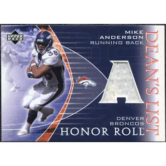 2003 Upper Deck Honor Roll Dean's List Jersey #DLAN Mike Anderson