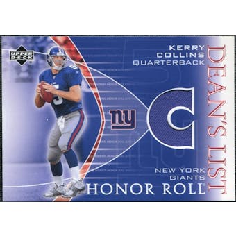 2003 Upper Deck Honor Roll Dean's List Jersey #DLKC Kerry Collins