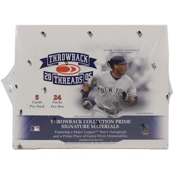2005 Donruss Throwback Threads Baseball Hobby Box