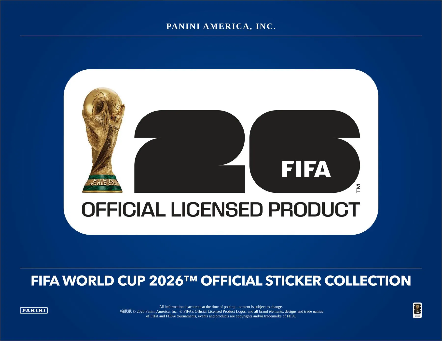 2026 Panini FIFA World Cup Soccer Sticker 12-Album 4-Box Case - U.S ...