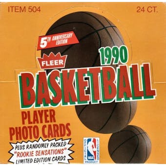 1990/91 Fleer Basketball Cello Box