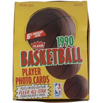 1990/91 Fleer Basketball Rack Box
