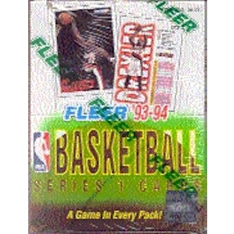 1993/94 Fleer Series 1 Basketball Hobby Box