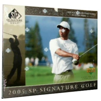 2005 Upper Deck SP Signature Golf Hobby Box