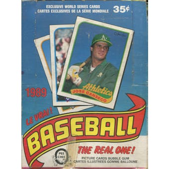 1989 O-Pee-Chee Baseball Wax Box