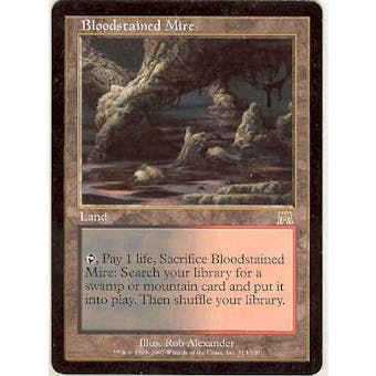 Magic the Gathering Onslaught Single Bloodstained Mire - SLIGHT PLAY (SP)