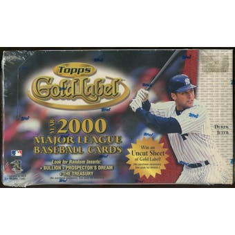 2000 Topps Gold Label Baseball Retail 24 Pack Box