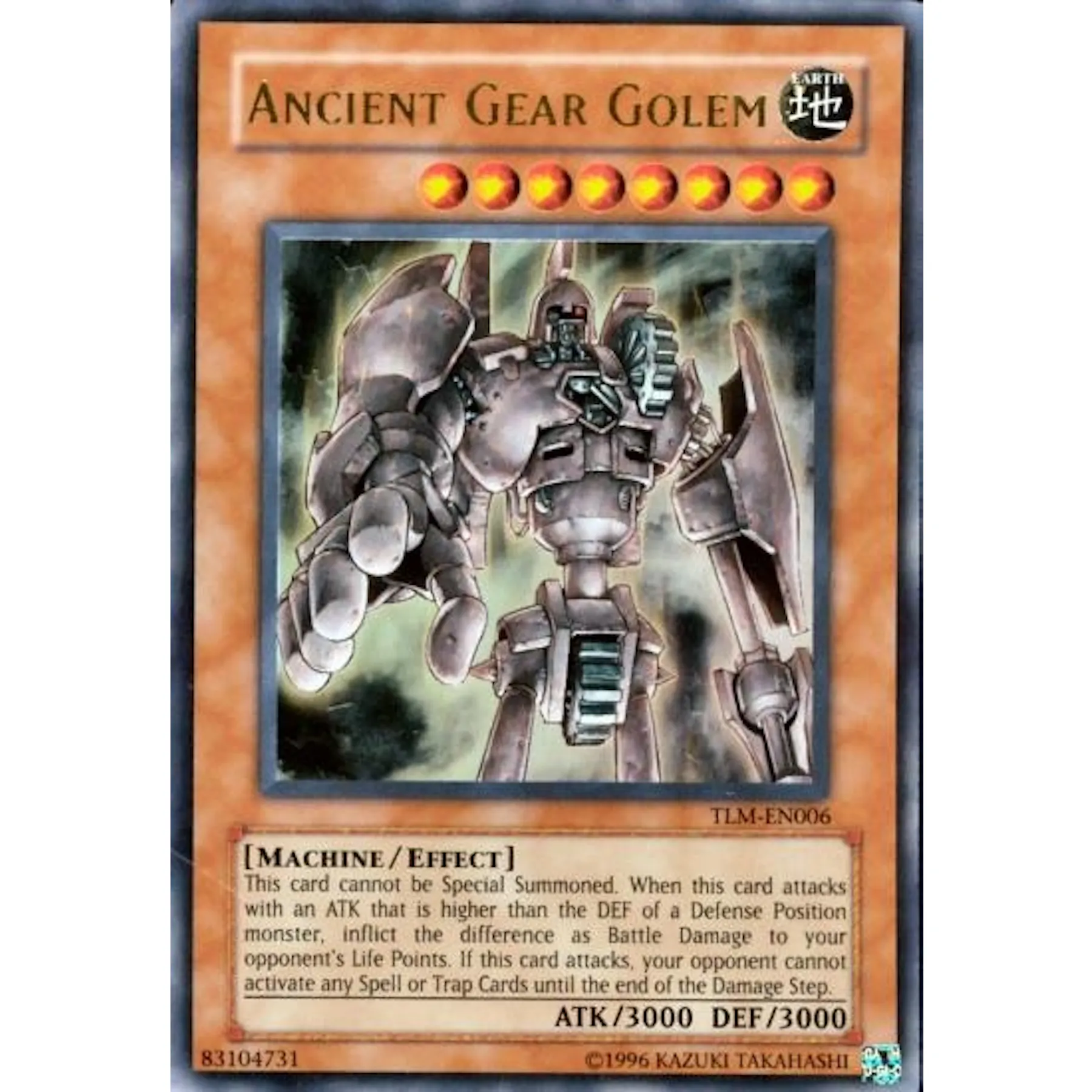 yugioh golem cards YuGiOh Dark Revelation 3 Common Mine Golem DR3-EN198